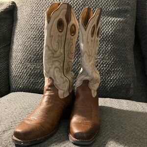 Tecovas Two-Tone Leather Cowboy Boots